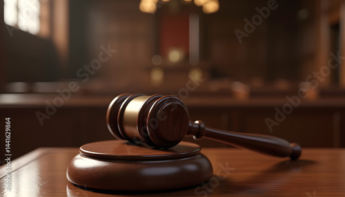 Golden balance scale in a courtroom
Classic justice scale with blurred court background
Legal balance scale in a dim courtroom
Close-up of golden justice scales
Partial view of scales of justice
Scale