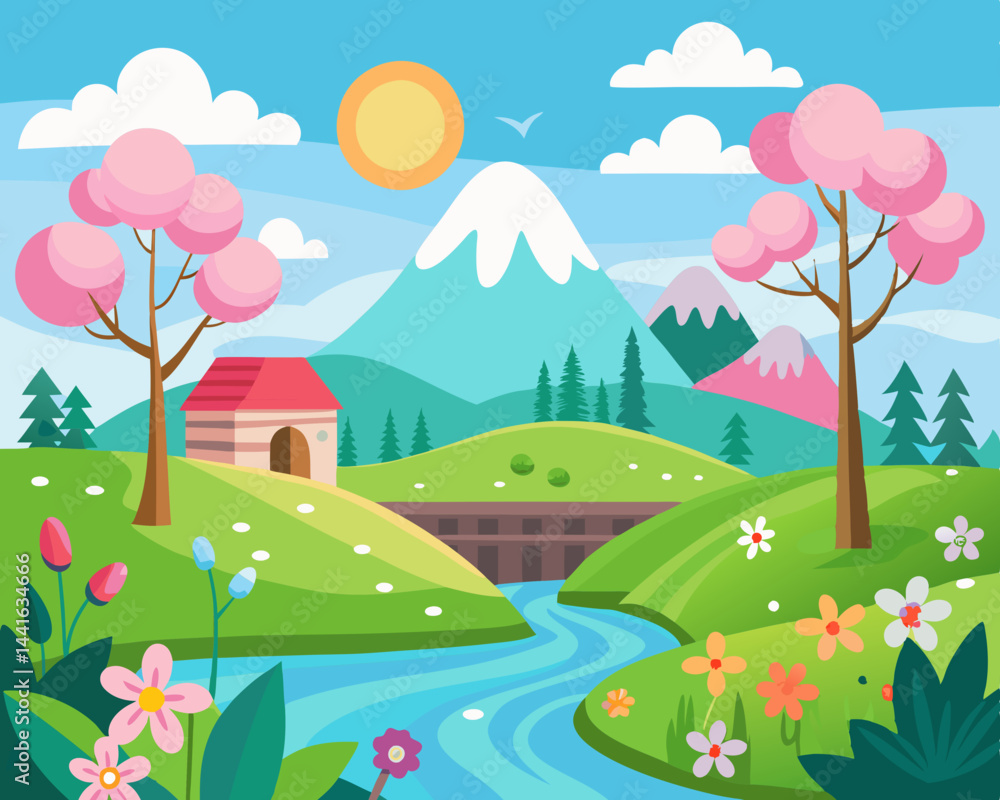 spring illustration spring illustration