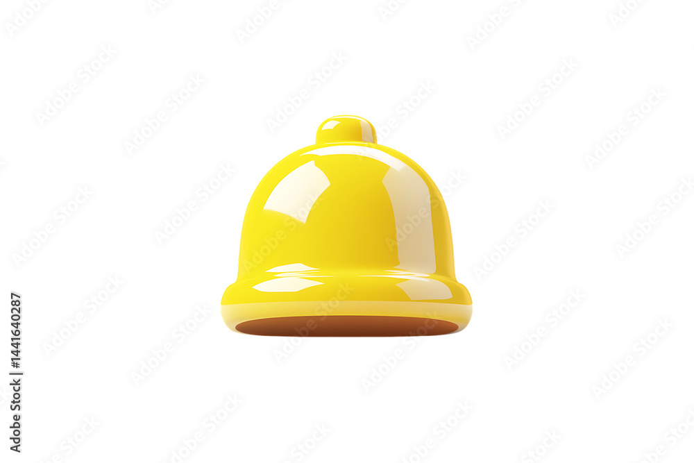 Yellow bell with a shiny surface isolated on black background. Yellow bell with a shiny surface isolated on black background.