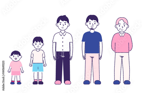 男性のライフステージ 　全身