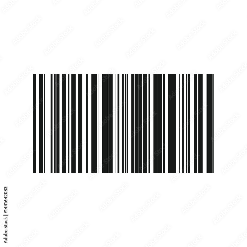 Realistic barcode icon. Bar code icon. Black barcode icon. Vector illustration, EPS 10 Realistic barcode icon. Bar code icon. Black barcode icon. Vector illustration, EPS 10
