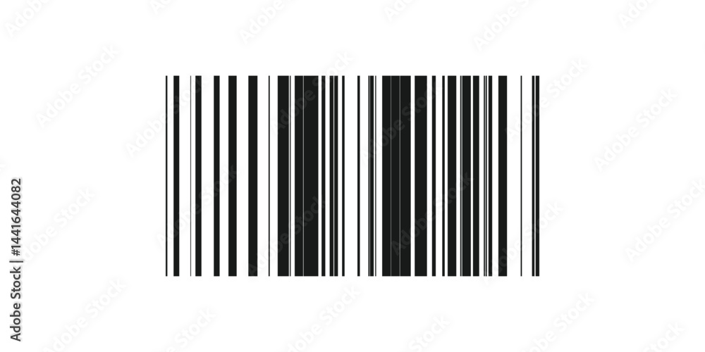Black Barcode Icon Isolated on White Background, Vector Illustration Black Barcode Icon Isolated on White Background, Vector Illustration