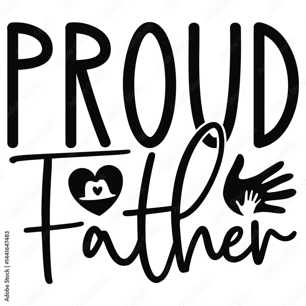 Obraz premium proud father