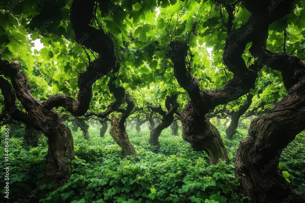 The vines in the deep forest are scary