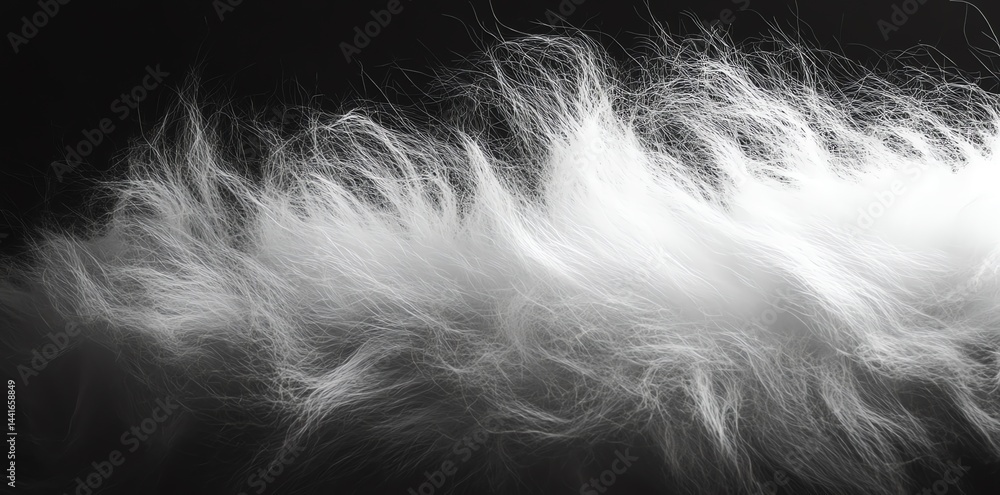 White fur texture background White fur texture background