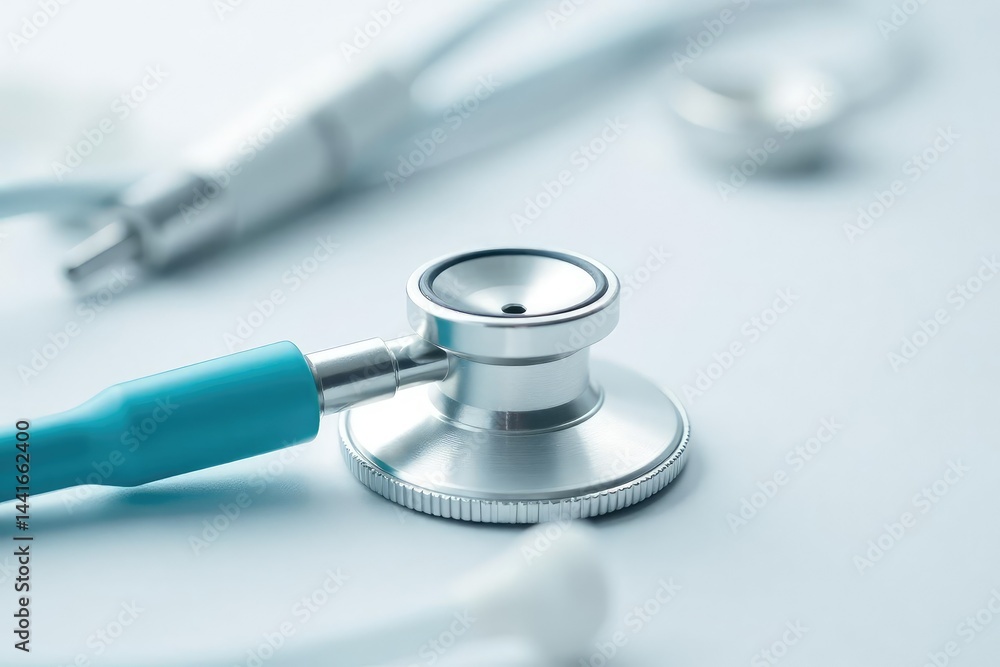 Close-up of veterinary equipment on white background, syringe, diagnostic, forceps