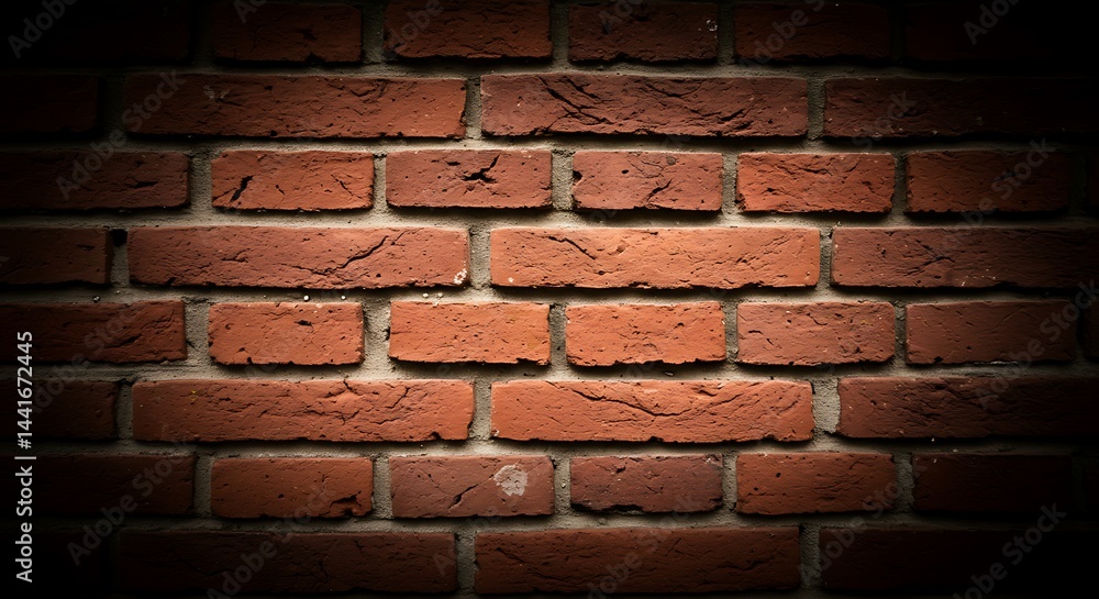 Fototapeta premium Brick Wall Enigma AI Generated