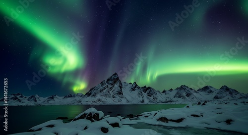 Wallpaper Mural Arctic Symphony of Light AI Generated Torontodigital.ca