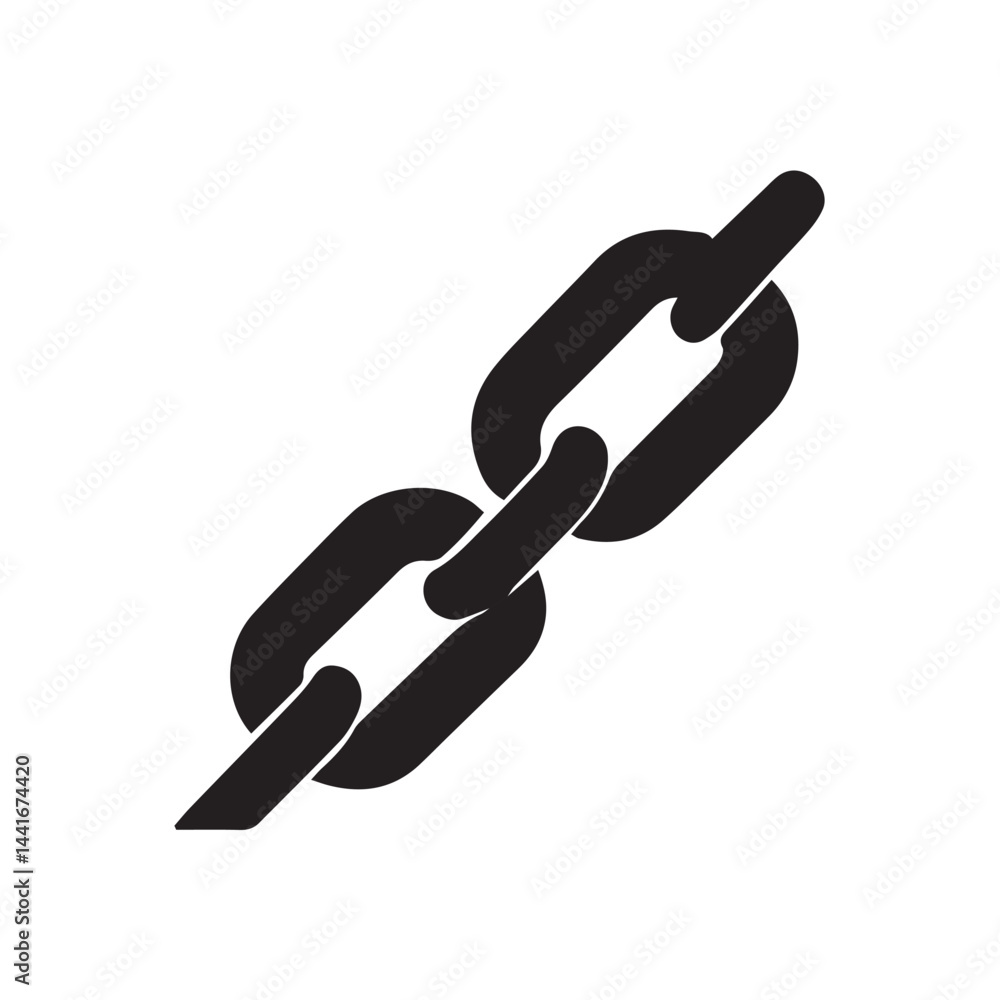 vector illustration of broken chain vector illustration of broken chain