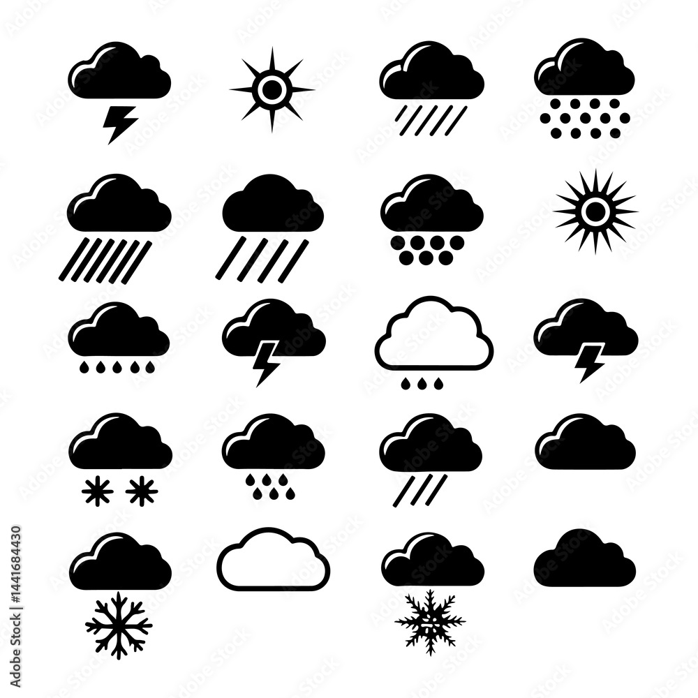 weather icons set weather icons set