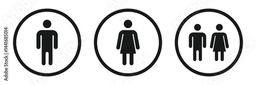 Man and woman icon vector illustration