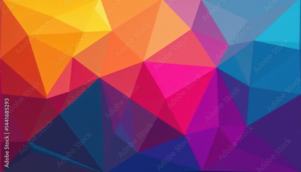 Vibrant, intersecting polygons forming dynamic abstract composition, bold, complex Vibrant, intersecting polygons forming dynamic abstract composition, bold, complex