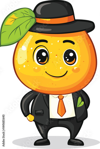 orange man with a big smile