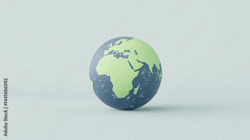 Minimalist Earth Globe Minimalist Earth Globe