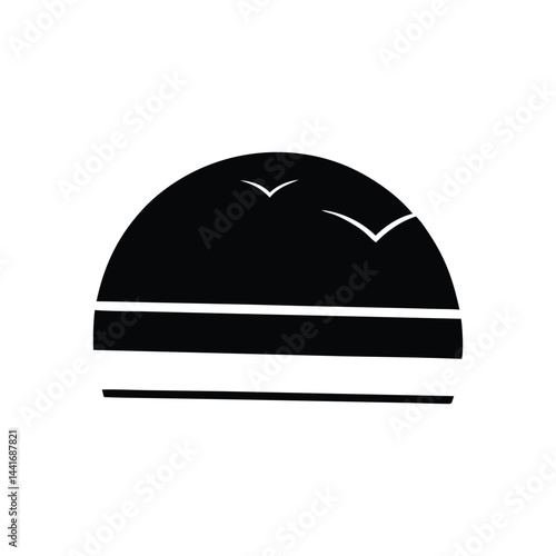 vector illustration of a hamburger