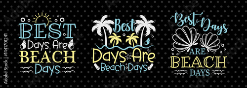 Best Days Are Beach Days SVG Beach Life Vacation With Sea Beach Design Bundle Beach Quote Design