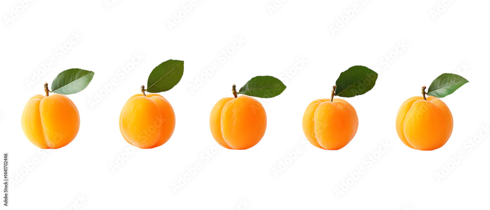 Pack of Apricots Against Transparent Background for Culinary Branding, Organic Promotion, or Fruit Design Projects Pack of Apricots Against Transparent Background for Culinary Branding, Organic Promotion, or Fruit Design Projects