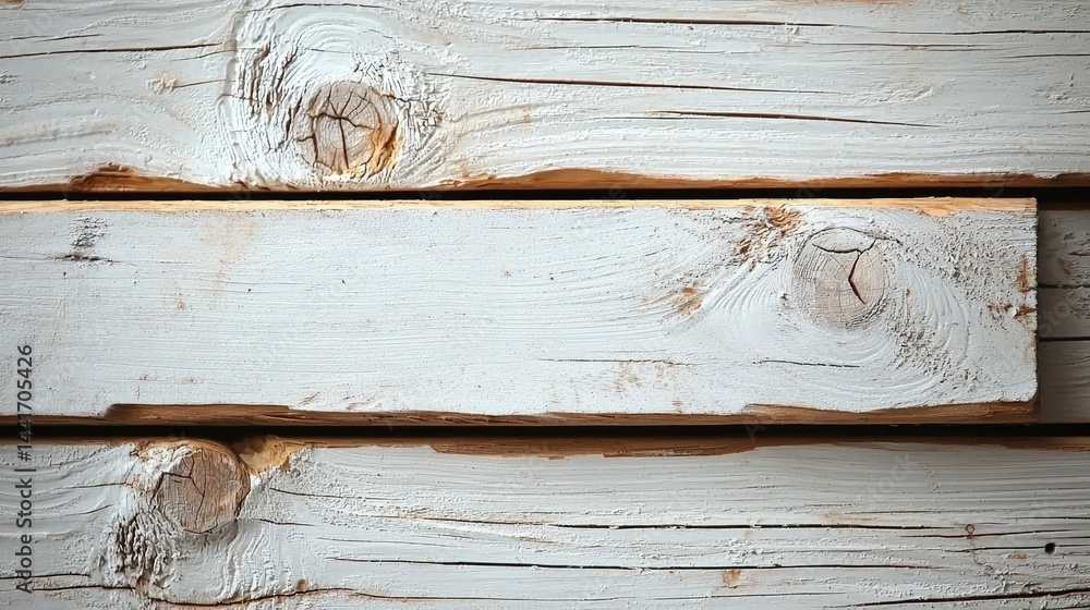 A white textured wooden planks used for signage, showing subtle wood grain, slightly distressed edges, and a gentle satin finish.