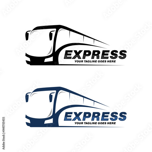 express bus logo design template