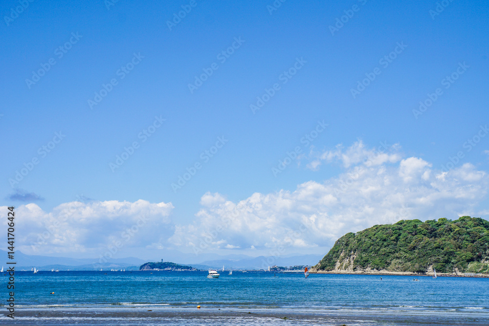 神奈川県の逗子海岸
