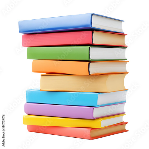 Wallpaper Mural Stack of Colorful Books Education Learning Resources Torontodigital.ca