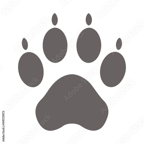 Animal paw print vector