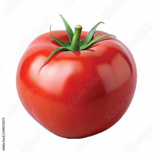 Wallpaper Mural realistic 3d red tomato and slice isolated on  transparent background Torontodigital.ca