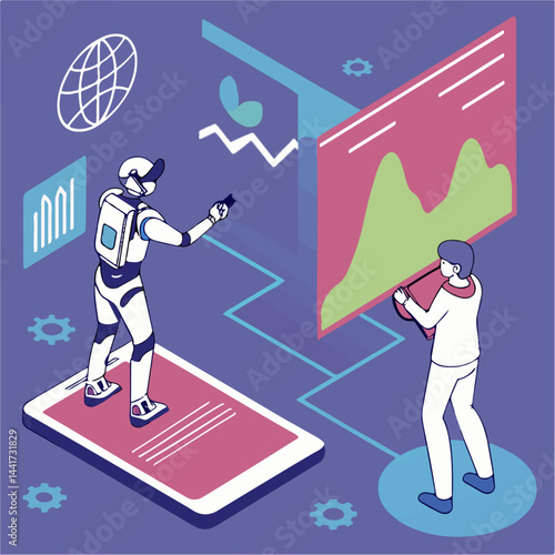 Tech Revolution. AI, Robotics, Metaverse, and AR Technology