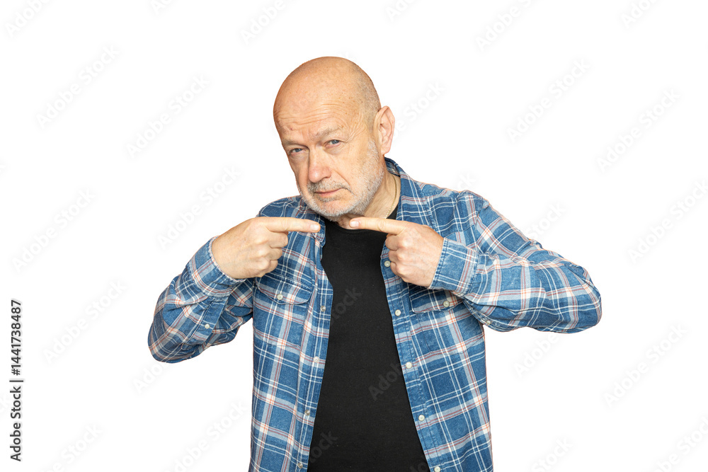 a man's gestures while speaking on