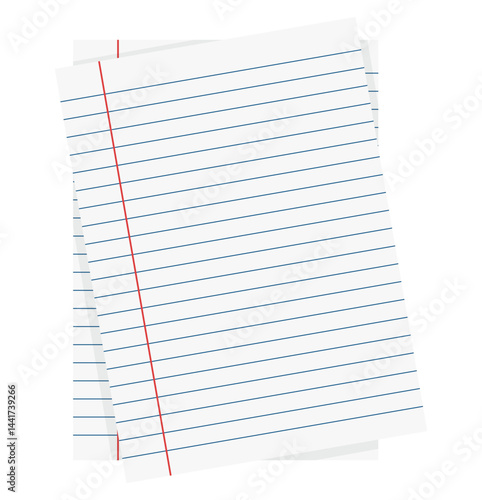 Book paper sheet for business or school note illustration clipart