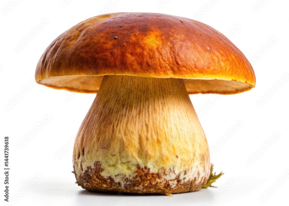 Close-up Boletus Edulis Mushroom, White Background, High-Resolution, Culinary Photography, Food Image, Fungi Stock Photo Close-up Boletus Edulis Mushroom, White Background, High-Resolution, Culinary Photography, Food Image, Fungi Stock Photo