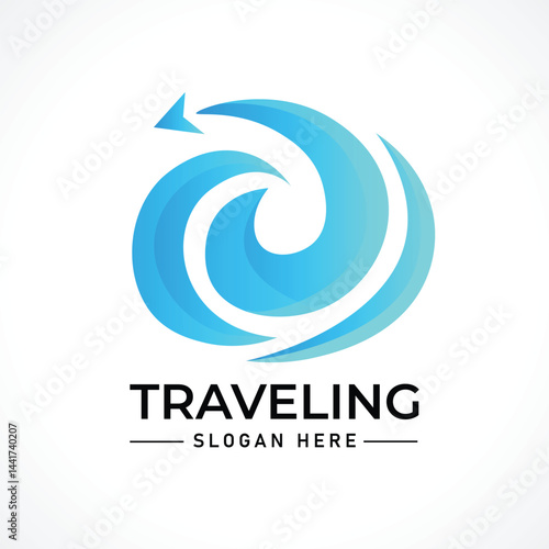 Traveling tour holiday trip summer logo