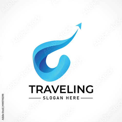 Traveling tour holiday trip summer logo