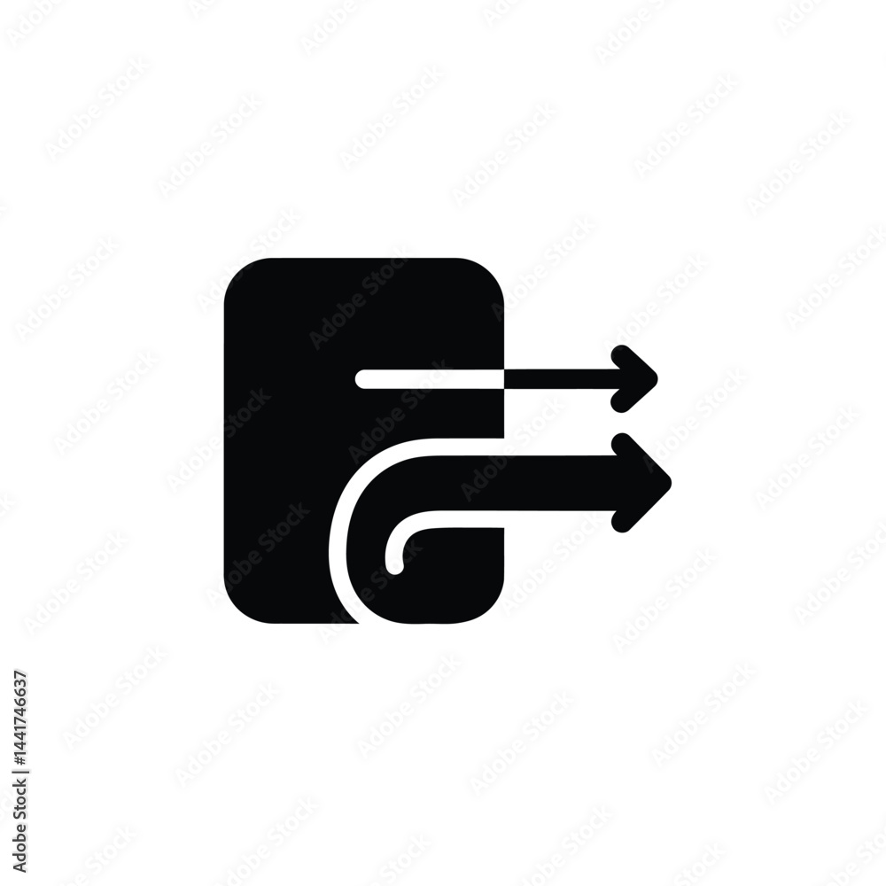 Data export icon black and white transfer process symbol representation Data export icon black and white transfer process symbol representation
