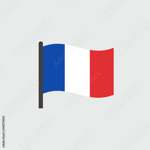 Free Download French flag waving against a light background   - GFXLoad