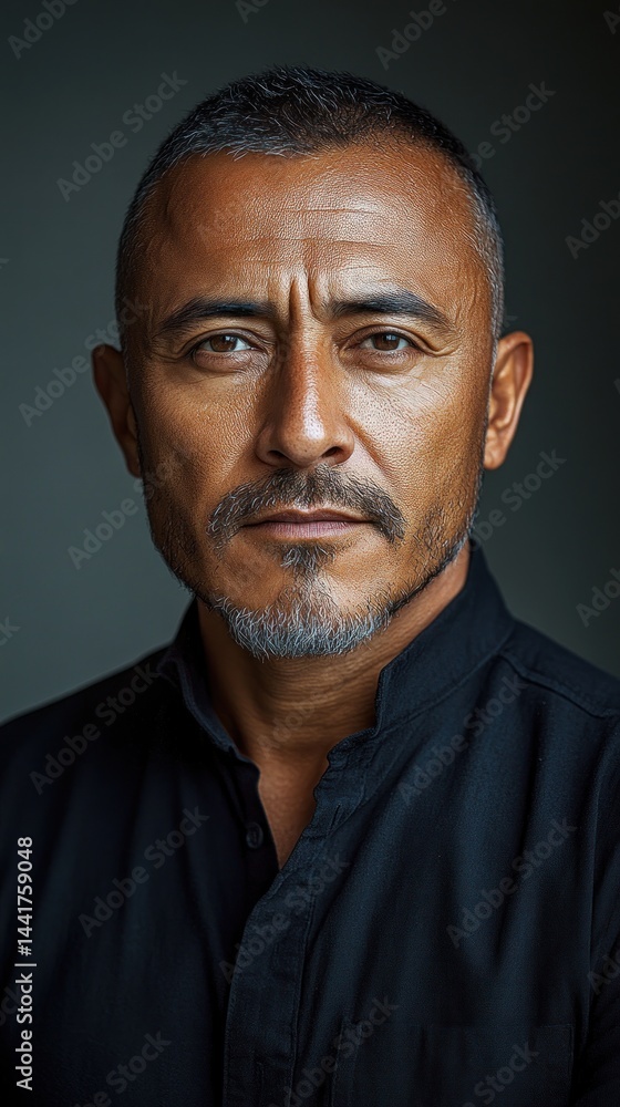 Portrait of a Man with Serious Expression Portrait of a Man with Serious Expression