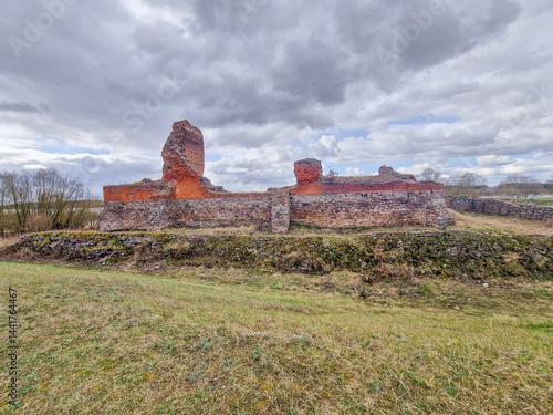 Obraz na płótnie Bobrowniki Castle Ruins, Poland. w salonie