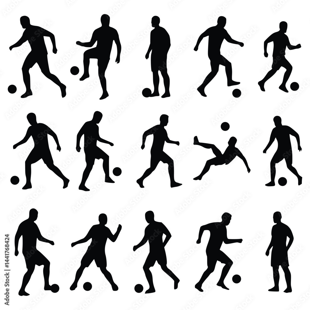 set of football player set of football player