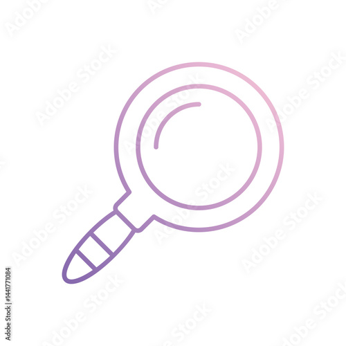 Magnifire icon vector stock illustration