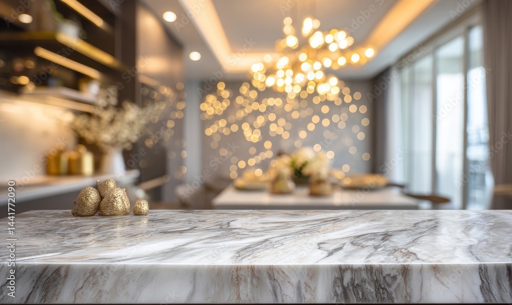 Modern Interior, Marble Countertop
