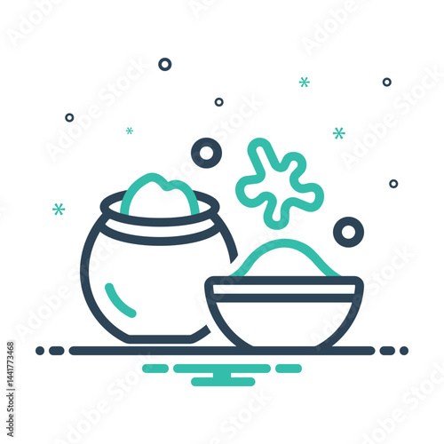 Mix icon for holi powder