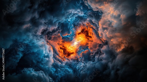 Wallpaper Mural Timelapse of dramatic cloud formation over a cosmic sky nature video atmospheric aerial view natural phenomenon Torontodigital.ca