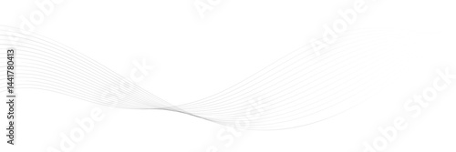 Abstract white 3d line wave background. Technology abstract lines. Thin wavy abstract line vector, curve wave seamless pattern, wave line vector, sound wave, thin wave line vector illustration.