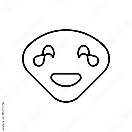 Smily Face icon vector stock illustration