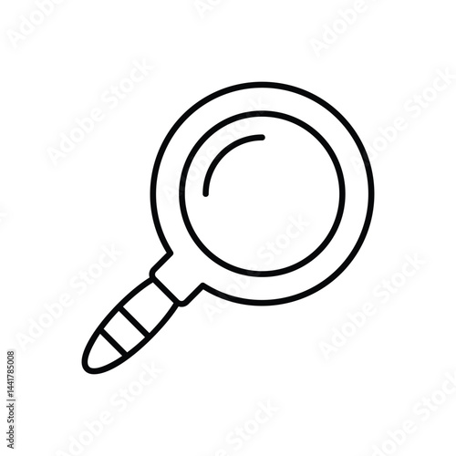 Magnifire icon vector stock illustration