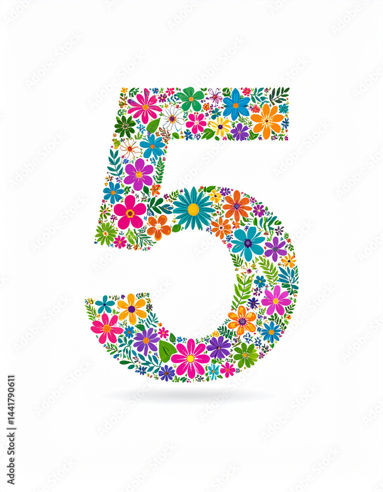 Floral Fantasy - Summer Vibes Vibrant Number Five Floral Fantasy - Summer Vibes Vibrant Number Five