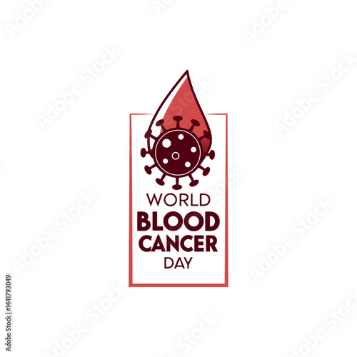 world blood cancer day logo vector 