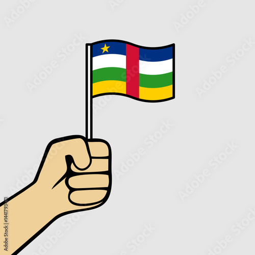 National Flag of Central African Republic