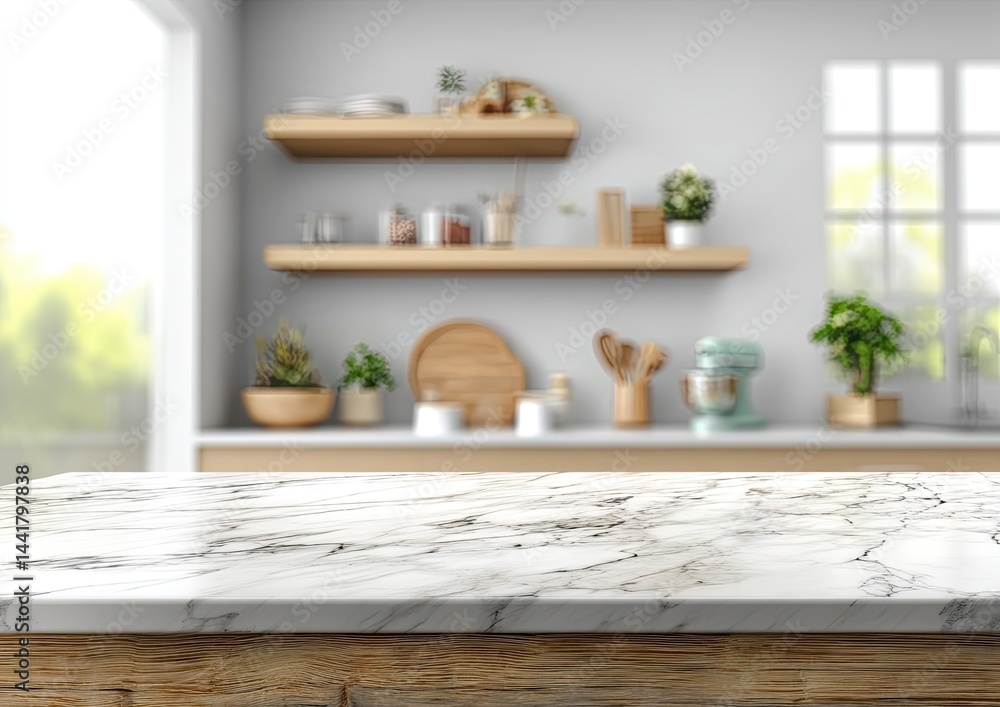 Fototapeta premium Modern Kitchen Countertop Scene