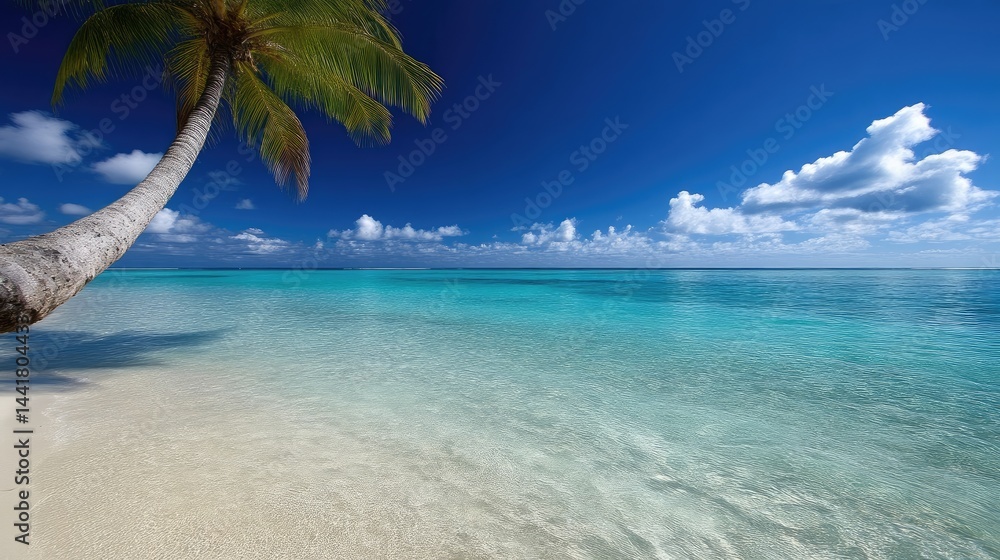 Fototapeta premium Tropical paradise beach scene